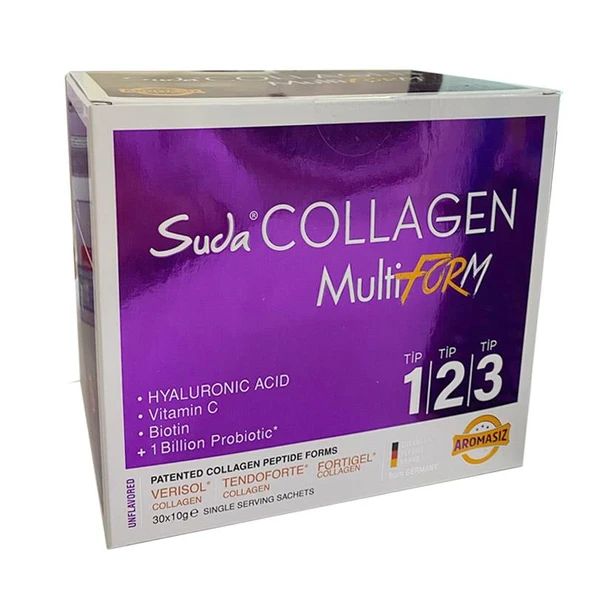 Suda Collagen MultiForm Aromasız 30 x 10 gr ürün görseli