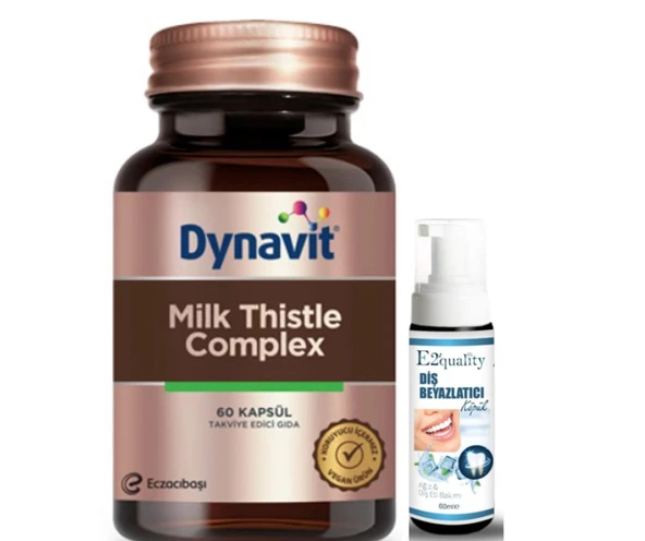 Eczacıbaşı Dynavit Milk Thistle Complex Takviye Edici Gıda 60 Kapsül - Diş Beyazlatıcı Köpük Hediye ürün görseli 1