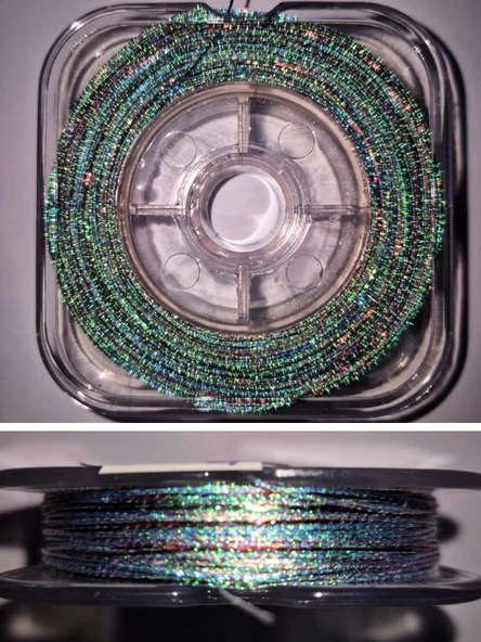 Eagenset Hazır Çapari Kombini Damla Simli Boru Sim Çok Renkli BSCR01 Makarada ürün görseli 1