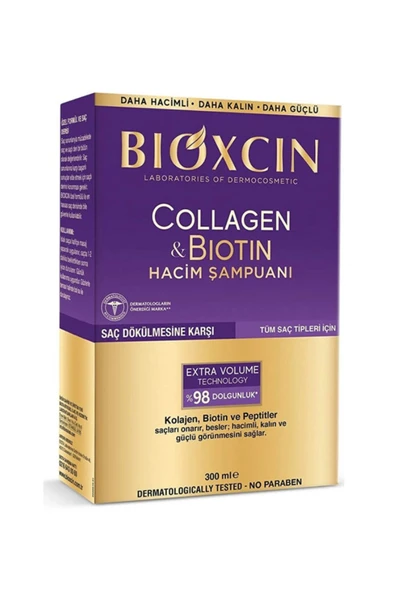 Collagen Biotin Saç Dökülmesine Karşı Şampuan 300 mlmfDiş Beyazlatıcı Köpük Hediye ürün görseli 1
