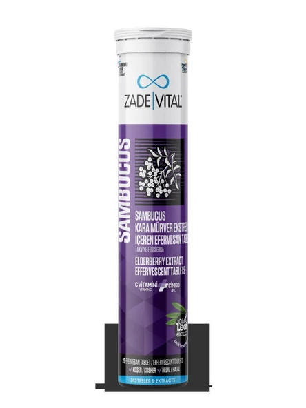 Zade Vital Sambucus Nigra 20 Efervesan Tablet