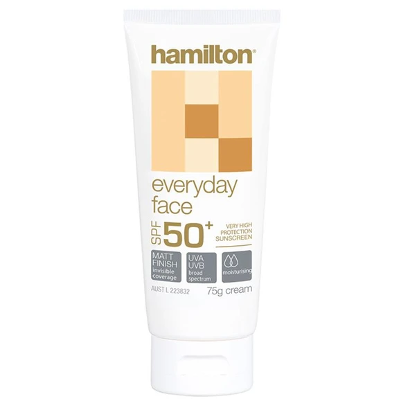 Hamilton Everyday Face Spf50+ Yüz için Güneş Koruyucu Krem 75gr ürün görseli 1