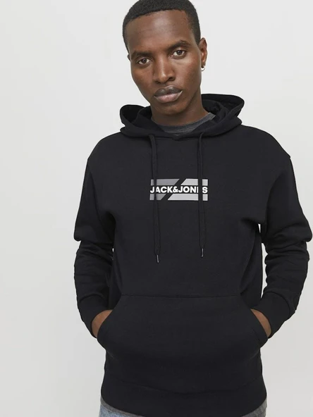 Jack Jones Corp Graphıc Regular Fit Kapişonlu Erkek Sweat 12268422 - 2