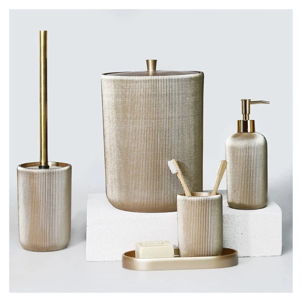 Selim Dekor Lydia Banyo Seti Vizon ürün görseli