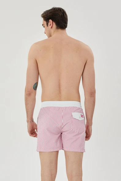 Erkek Çizgili Şort - Resim 6