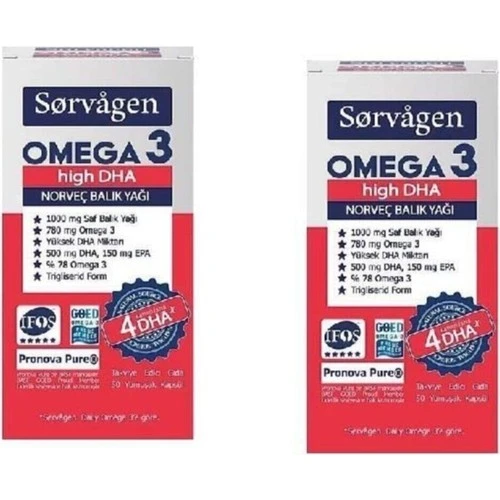 Sorvagen Omega 3 High Dha 50 Kapsül X 2 Adet ürün görseli 1