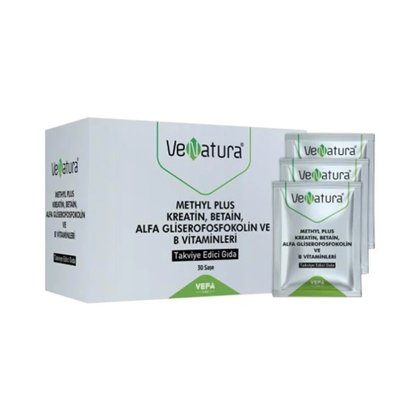 Venatura Methyl Plus Kreatin-Betain-Alfa Gliserofosfokolin ve B Vitaminleri 30 Saşe ürün görseli