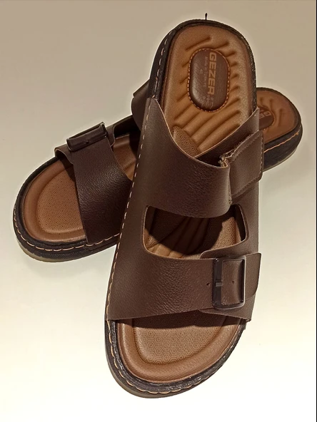 Monalisa Home Lüks Gösterişli Kahverengi 44 Numara Terlik ürün görseli 1