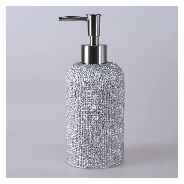 Selim Dekor Natural Banyo Seti Gümüş - Resim 4