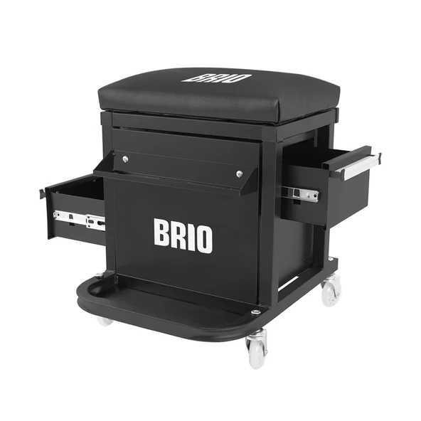 Tamirci Çalışma Sandalyesi Tekerlekli 2 Gözlü ürün görseli