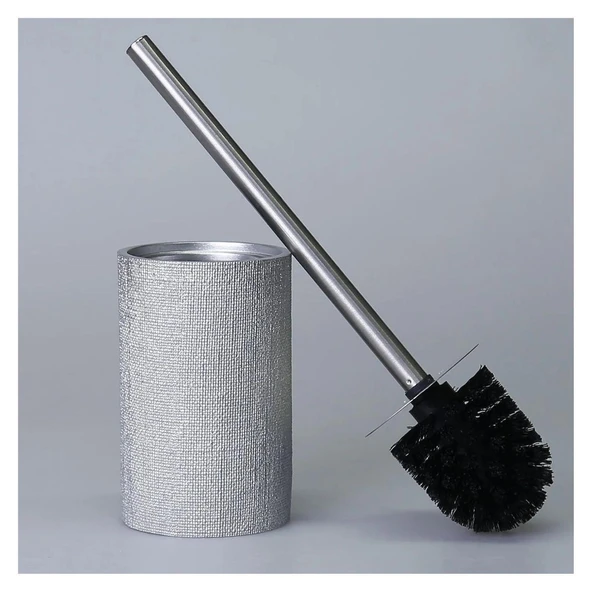 Selim Dekor Linen Banyo Setı Gümüş - Resim 4