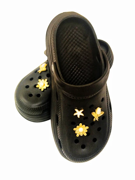 Monalisa Home Lüks Gösterişli Yüksek Taban Siyah  41 Numara Terlik ürün görseli