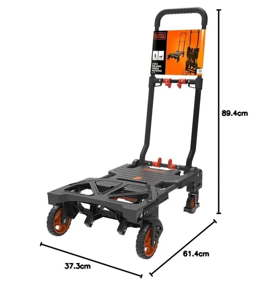 Black+Decker BH206 55/120 kg Katlanır El Arabası Outlet - 2