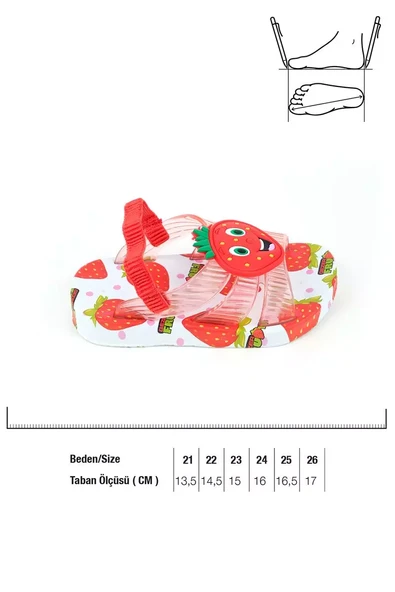 Monalisa Home 23 Numara Renkli Lastikli Islak Zemine Uygun Terlik-Sandalet - 2