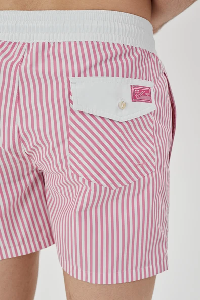 Erkek Çizgili Şort - Resim 7