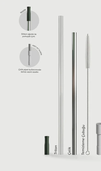 Stevig ST-237 2 Moods Tuck-In Tumbler Sızdırmaz Çelik Termos 900ML Green - 2