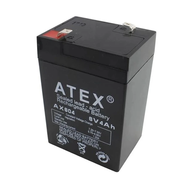 Atex Ax-64 Kuru Akü 6v 4ah (10x7x4.5cm) ürün görseli