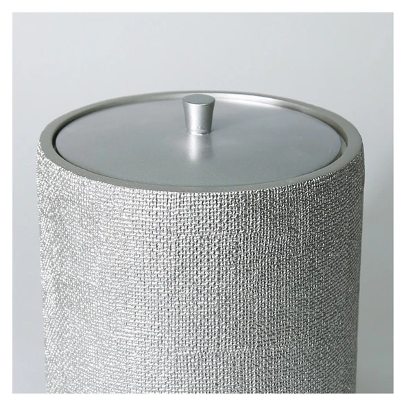 Selim Dekor Natural Banyo Seti Gümüş - Resim 3