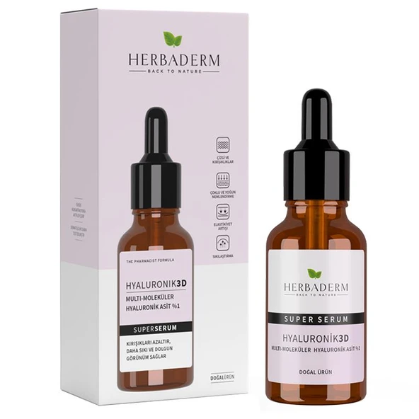 Herbaderm Hyaluronik 3D Serum 30 ml ürün görseli 1