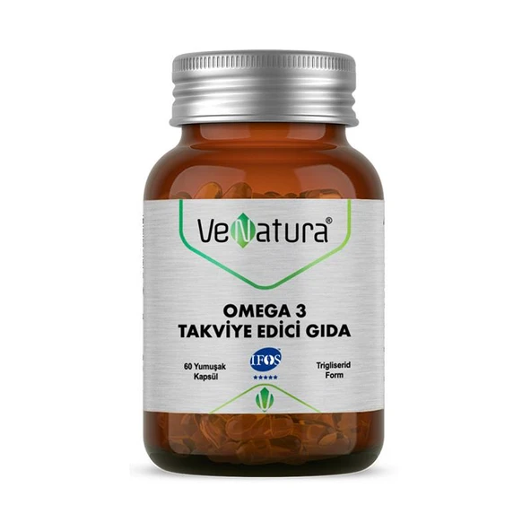 VeNatura Omega 3 Takviye Edici Gıda 60 Kapsül ürün görseli