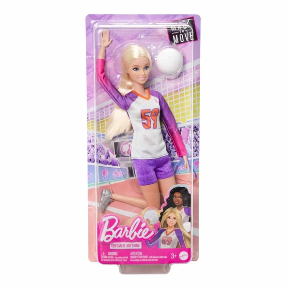 Barbie Sporcu Bebekler Voleybol HKT71 HKT72 - 3