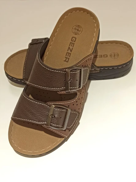 Monalisa Home Lüks Gösterişli Kahverengi 40 Numara Terlik ürün görseli 1