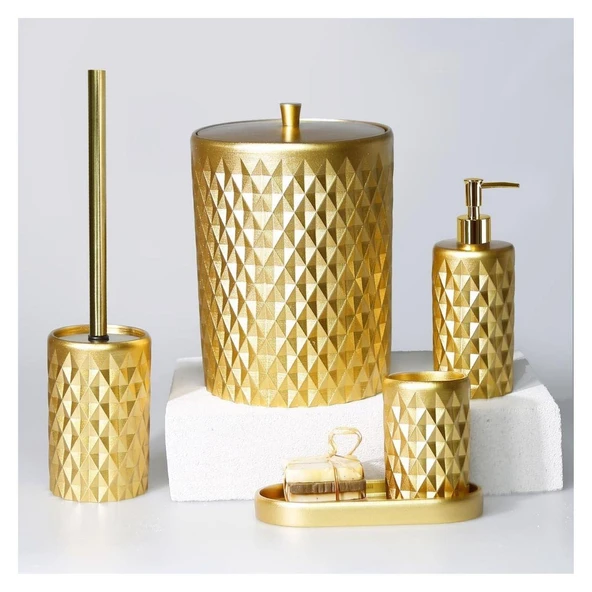 Selim Dekor Glowing Banyo Seti Altın ürün görseli