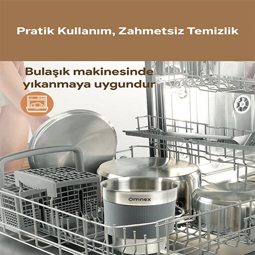 Omnex Swifo Max Süt Köpürtücü 350ml , Sıcak & Soğuk Köpük, Çikolata ve Süt Isıtıcı - 8