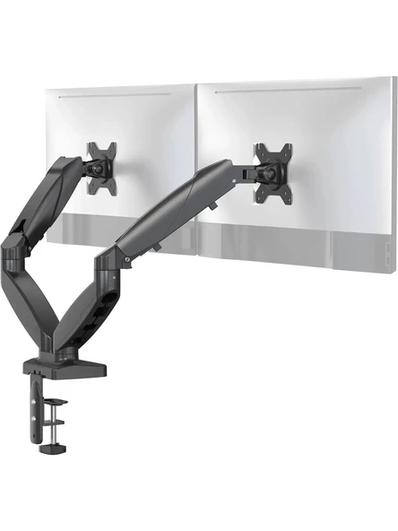 EXVEGA 15-32 inç LCD / LED İkili Monitör Tutucu Kol Amortisörlü Vesa Monitör Standı EX787 - 2