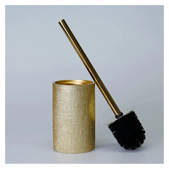 Selim Dekor Linen Banyo Seti Altın - Resim 4