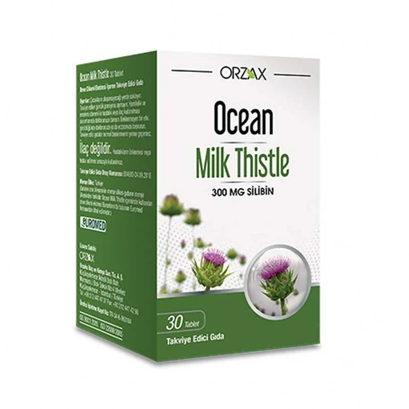 Ocean Milk Thistle Takviye Edici Gıda 30 Tablet - Diş Beyazlatıcı Köpük Hediye ürün görseli 1