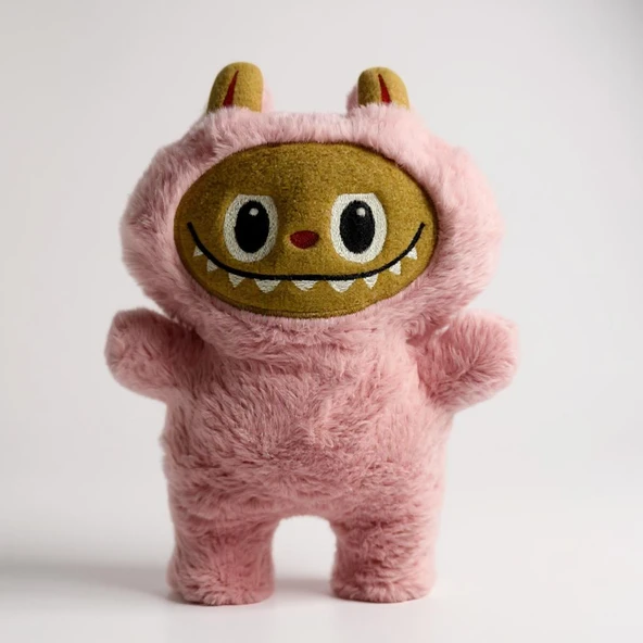 plentiful Labubu 35 cm Peluş Oyuncak , El Yapımı , Kahve - 2