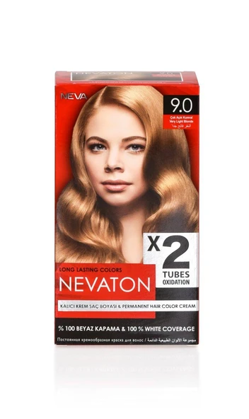 Nevaton Kalıcı Krem Saç Boyası 9.0 Çok Açık Kumral ürün görseli 1
