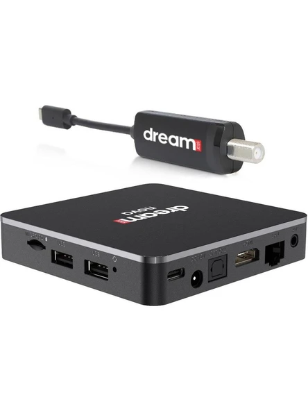 Nova 4K Google Lisanslı Android Tv Box + Dreamstar Orjinal Type-C Dvbs Tuner - 4