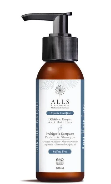 Alls Biocosmetics Organik Dökülme Karşıtı Prebiyotik Şampuan 100 ml ürün görseli 1