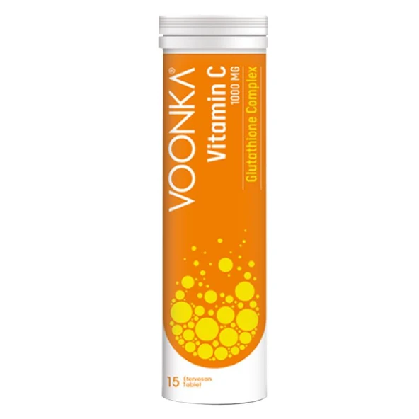 Voonka Vitamin C Glutathione Complex Efervesan 15 Tablet ürün görseli