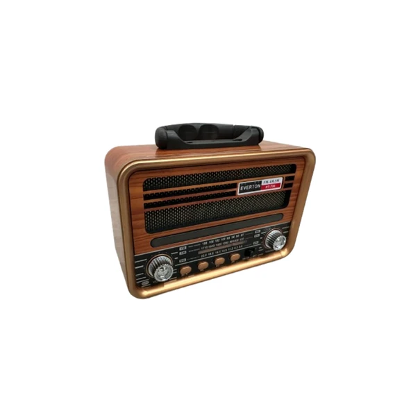 RT708 Retro Radyo Bluetooth Hoparlör  Solar Güneş Enerjili Şarjli - Resim 2