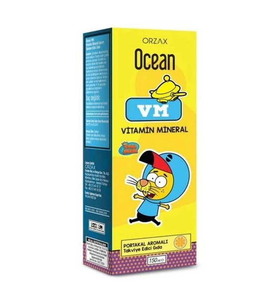 Orzax Ocean Vitamin Mineral - Portakal Aromalı 150ml ürün görseli 1