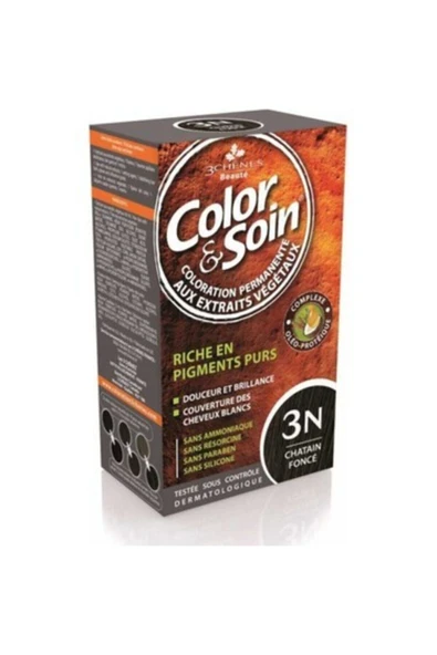 Organik Saç Boyası Color&soin 3n Chatain Fonce Koyu Kestane ürün görseli
