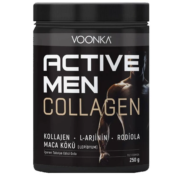 Voonka Collagen Active Men Toz Yeşil Elma 250 gr ürün görseli