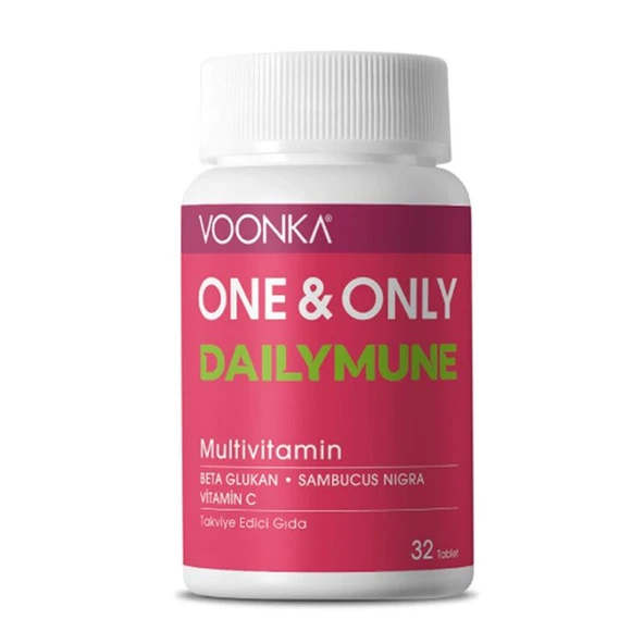 Voonka One Only Dailymune Multivitamin 32 Tablet - Diş Beyazlatıcı Köpük Hediye ürün görseli 1