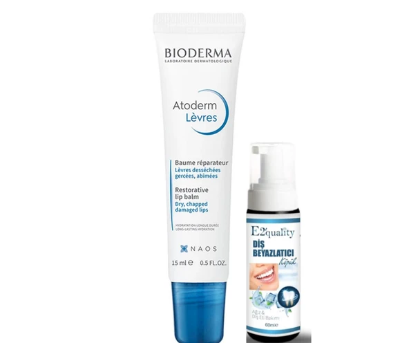 Bioderma Atoderm Lip Balm 15ml- Diş Beyazlatıcı Köpük Hediye ürün görseli