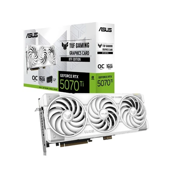 ASUS TUF 16GB RTX 5070 Tİ WHITE OC EDITION ürün görseli