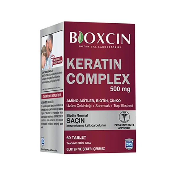 Bioxcin Forte Keratin Complex Tablet Takviye Edici Gıda 60 Tablet ürün görseli