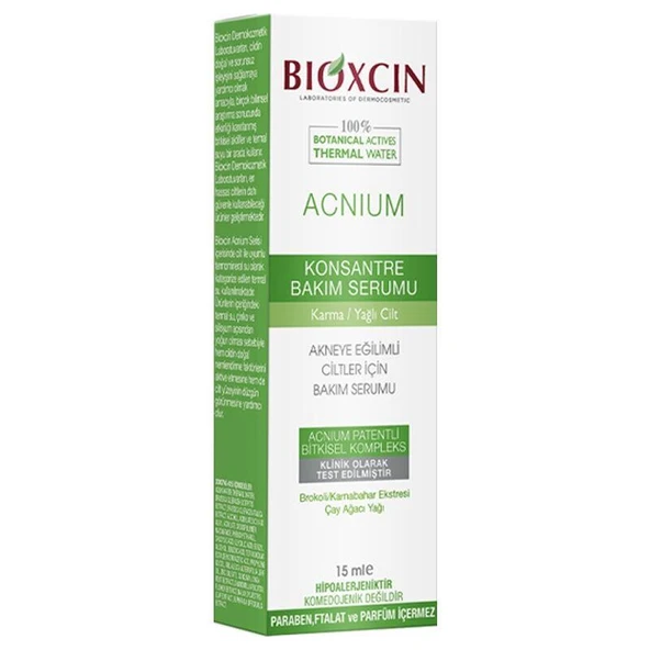 Bioxcin Acnium Konsantre Bakım Serumu 15 ml - Diş Beyazlatıcı Köpük Hediye ürün görseli