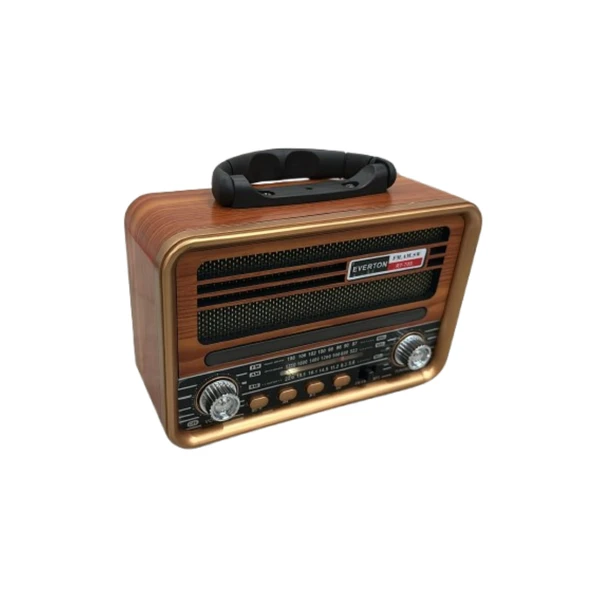 RT705 Retro Radyo Bluetooth Hoparlör  TWS Özellikli, USB/SD Kart Girişli, Şarjlı Taşınabilir Nostaljik Radyo - 2