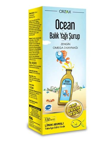 Orzax Ocean Omega3 Şurup 150 ml - Limon ürün görseli