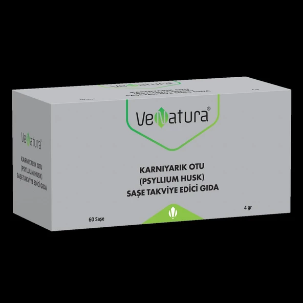 VeNatura Karnıyarık Otu (Psyllium Husk) Saşe Takviye Edici Gıda 60 Saşe ürün görseli