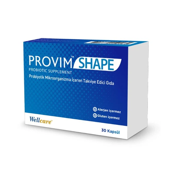 Wellcare Provim Shape Takviye Edici Gıda 30 Kapsül ürün görseli