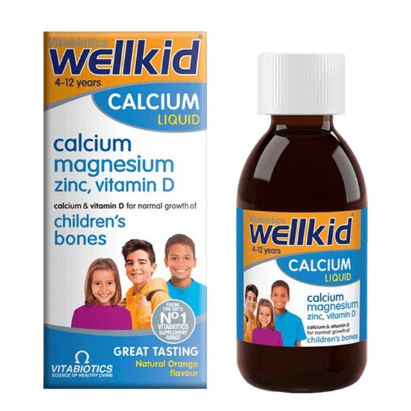 Wellkid Calcium Liquid Takviye Edici Gıda 150 ml ürün görseli